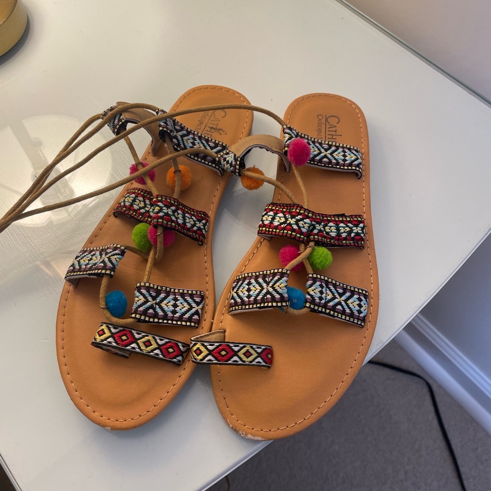 Boho Pom Pom Sandal